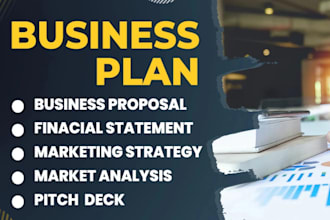prepare a complete business plan with financial plan