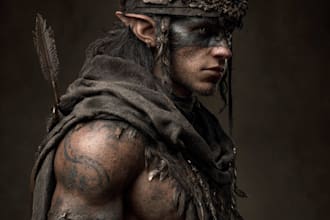 do dark fantasy art illustrations in a painterly style