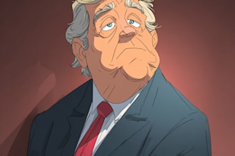create a political or satirical cartoon
