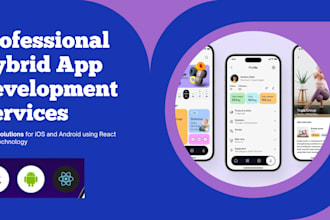 build hybrid mobile app development for android and ios, ai chatbot