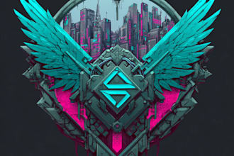 create a custom cyberpunk or y2k streetwear logo