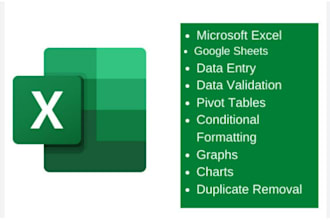 do excel data cleaning, formatting, merge, pdf to excel, data entry, analysis