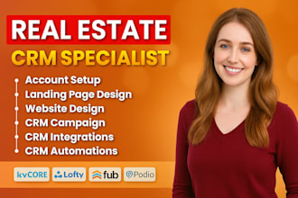 setup, manage real estate crm suite crm odoo kvcore podio follow up boss lofty