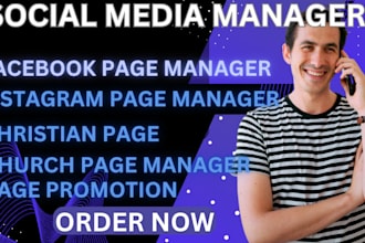 be your social page manager , facebook, linkedin page manager