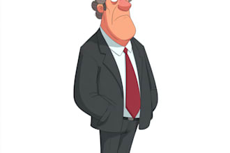 draw political caricature and cartoon