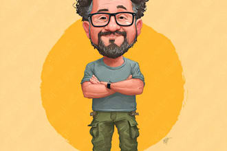 draw a cartoon caricature portrait from your photo