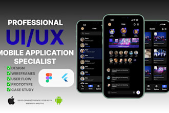 design your android and ios UI UX app design