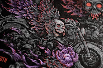 create a dark, horror, underground art illustration