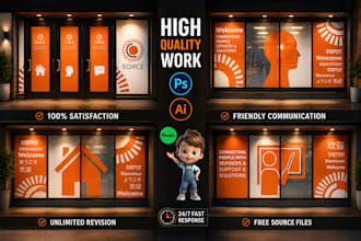 create awesome window graphic designs as you want