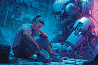 do concept art of cyberpunk and streetpunk illustration