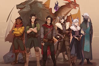 draw your dnd party