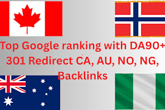 build high quality dofollow backlinks for canada, australia, norway and nigeria