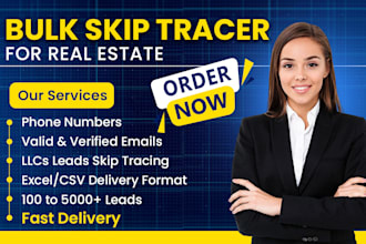 do bulk skip tracing and llc leads research