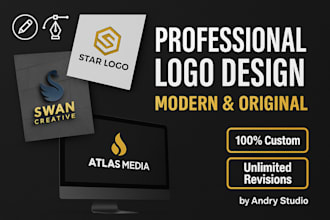 design a modern and professional logo for your brand
