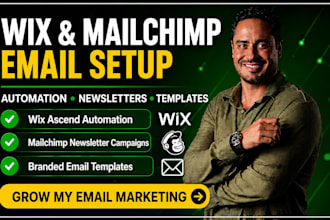 wix ascend email automation mailchimp newsletter campaigns email templates