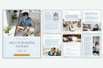 design stunning PDF lead magnet, ebook, report,  and brochure