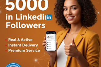 bring in instant 1000 followers on linkedin company page