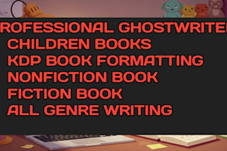 expert ebook writer , amazon KDP ready content