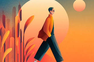 create modern flat vector illustration
