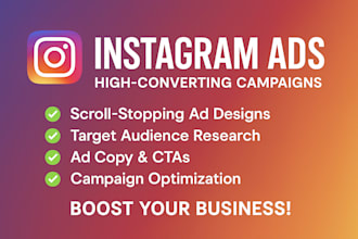 be your instagram ads expert to boost sales and reach