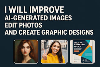 improve ai generated images, edit photos, and graphic design