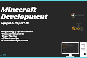 code a custom minecraft plugin for spigot and paper
