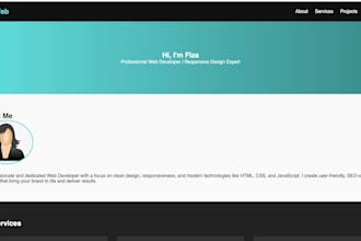 create a professional website for your business