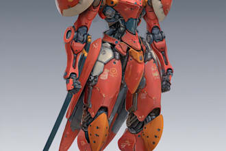 make mecha robot gundam illustrations