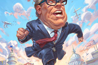 draw a custom political cartoon for