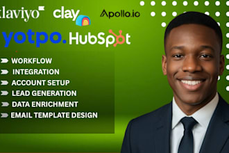 setup make, yotpo, claycom, instantly ai, apollo io klaviyo,