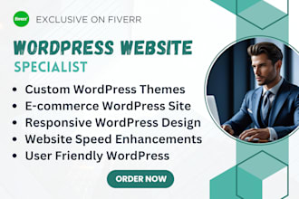 build mobile responsive portfolio, commercial and ecommerce wordpress store