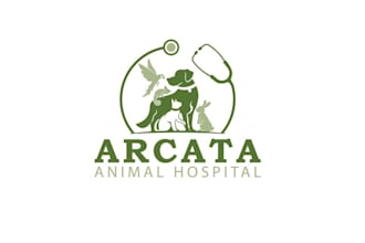 design luxurious animal hospital logo