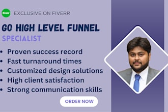 be your ghl gohighlevel sales funnel, landing page, website, CRM and saas expert