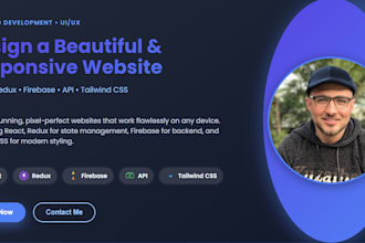 design a beautiful and responsive website
