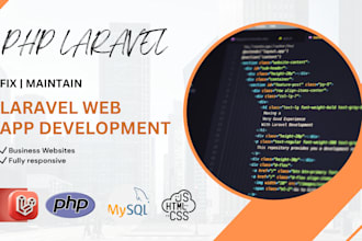 develop or fix your laravel website