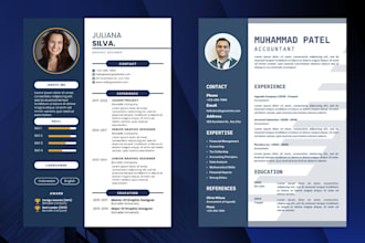 do modern CV or resume design with fast delivery