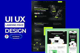 do figma website design, landing page design, ui ux design