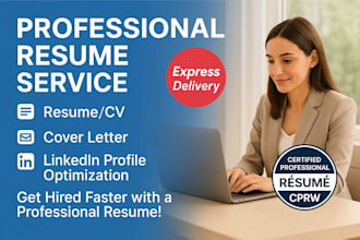 create a professional ats friendly resume, CV, and cover letter