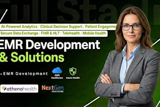 develop a custom saas development emr ehr with ai