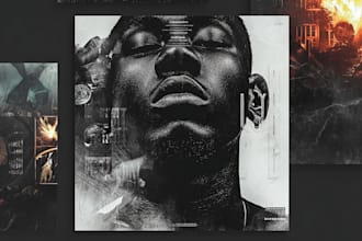 make custom cover art for hip hop, edm, and rock