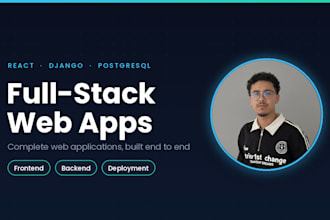 build a full stack web application with react and django