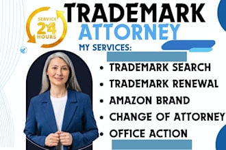 do office action, patent filing, llc, sou, registration as US trademark attorney