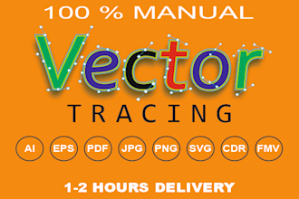 redraw ,vectorize,convert logo or graphic to vector