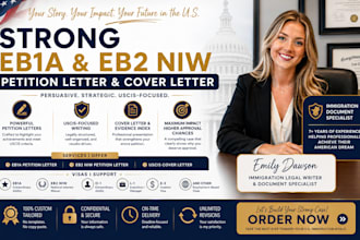 write your strong eb1 and eb2 niw petition letter and cover letter