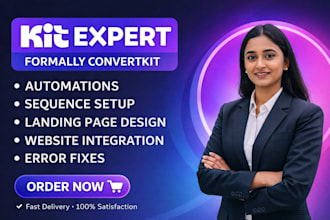 setup convertkit newsletter convertkit email sequence expert kit landing page