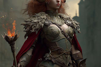 illustrate stunning fantasy concept art
