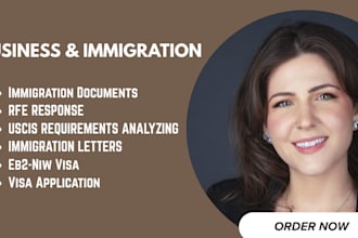 write rfe response for eb2 visa as per uscis rules and guidelines