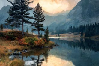 draw a custom oil painting portrait from your photo