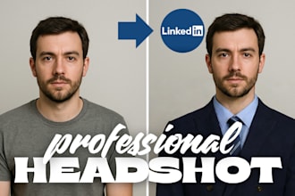 create professional headshot and retouch the images
