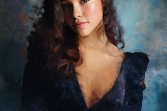 do digital oil painting from your photo with classic style